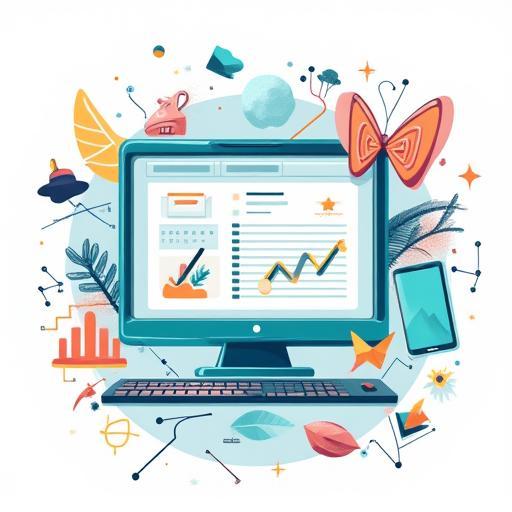 Inspiring graphic representing creative tools and community